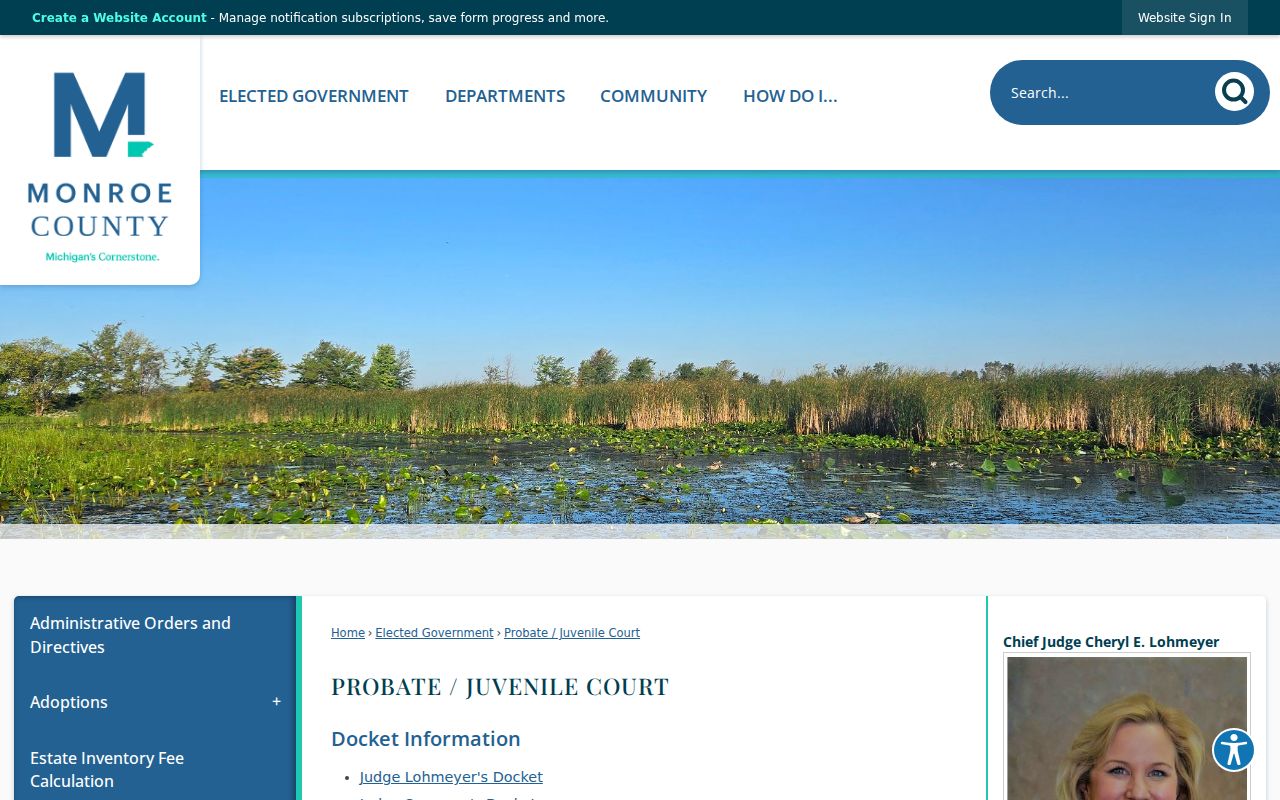 Monroe County municipal court warrant records: confidential juvenile and probate court context